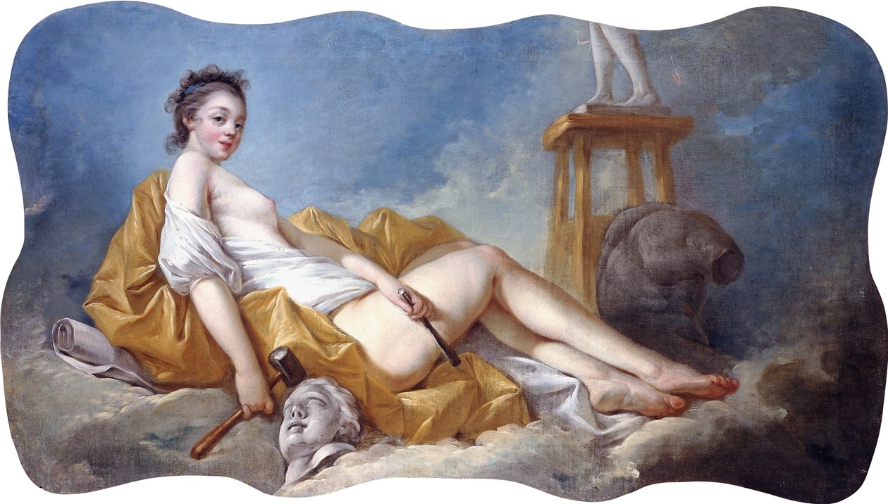 Personnification de la sculpture - Jean Honore Fragonard