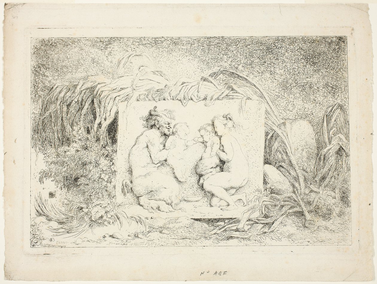 Danse des satyres, tirée des Bacchanales, ou jeux des satyres - Jean Honore Fragonard