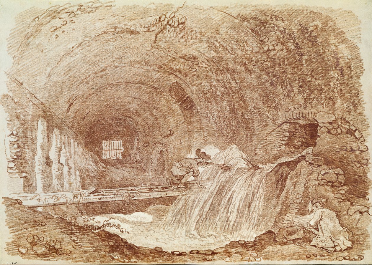 Écuries de Mécène à Tivoli - Jean Honore Fragonard