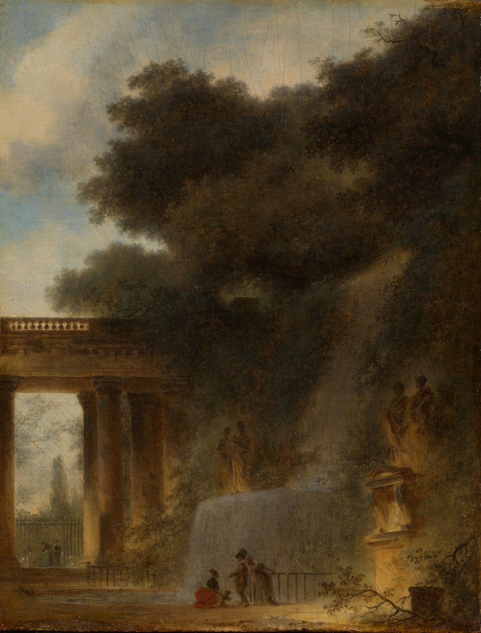 La Cascade - Jean-Honore Fragonard