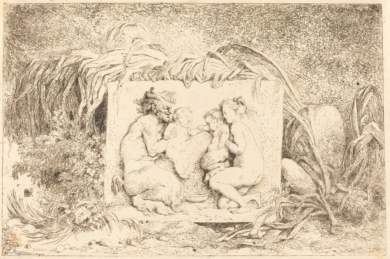 La famille du satyre - Jean Honore Fragonard