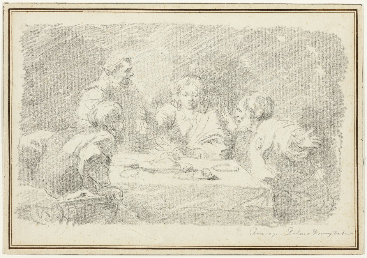 Le Souper à Emmaüs - Jean-Honore Fragonard