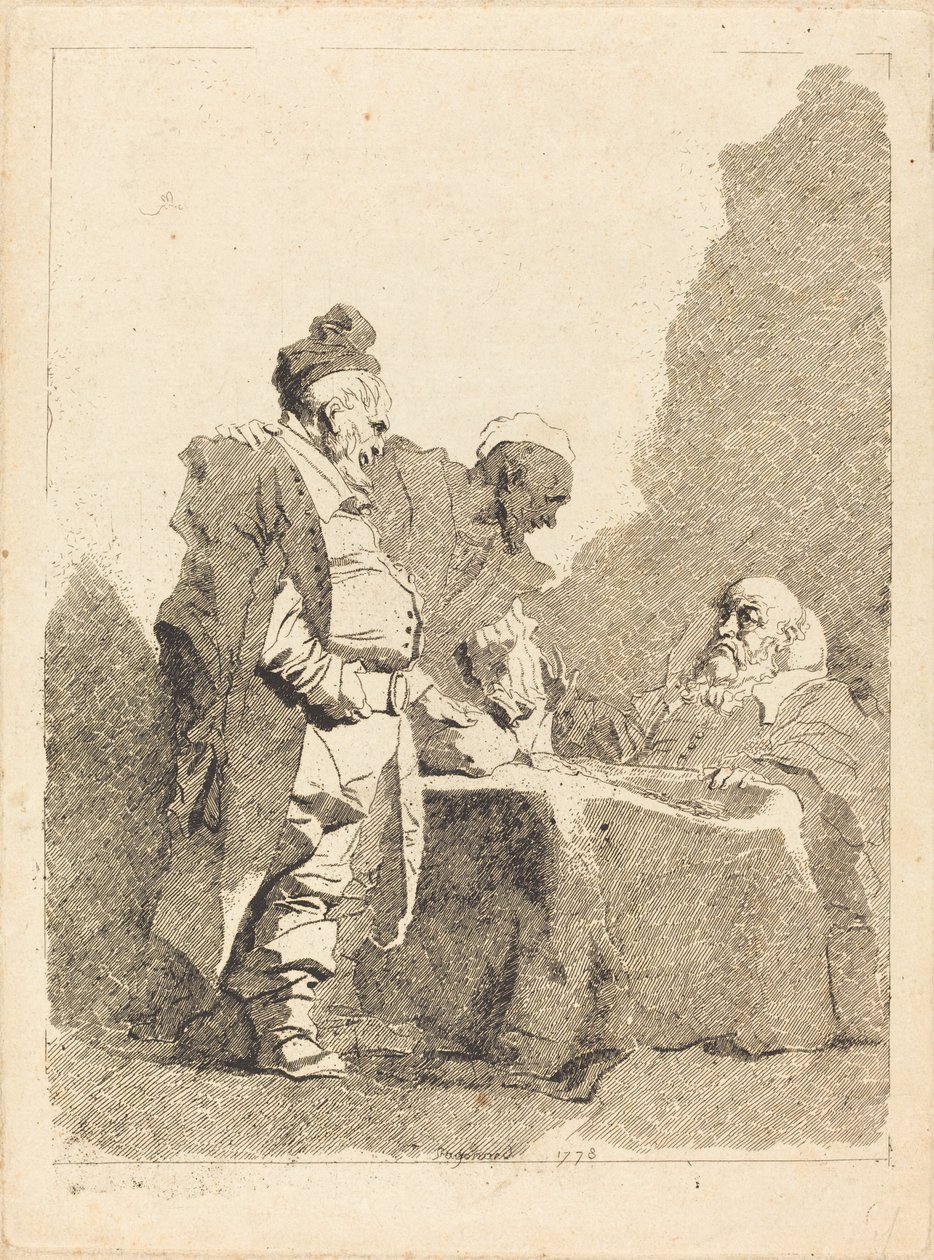 Les traitants - Jean-Honore Fragonard