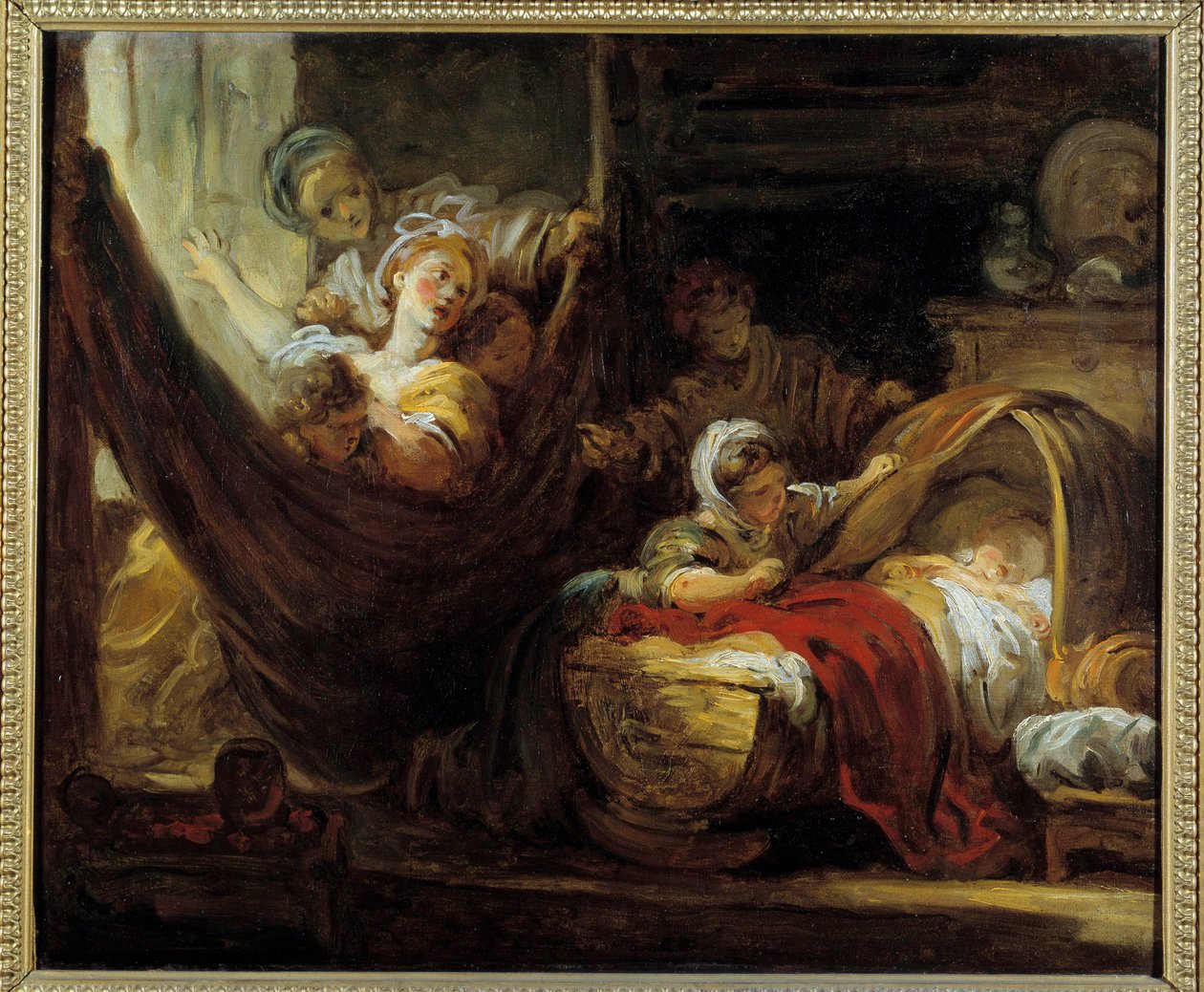 Le berceau - Jean-Honore Fragonard