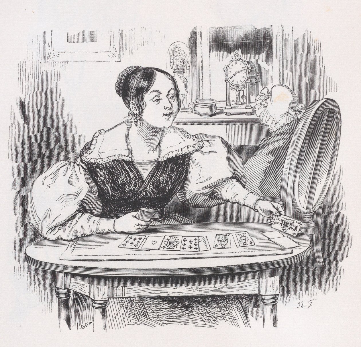Les Cartes des Œuvres complètes de Béranger, 1836 - Jean Ignace Isidore Gérard