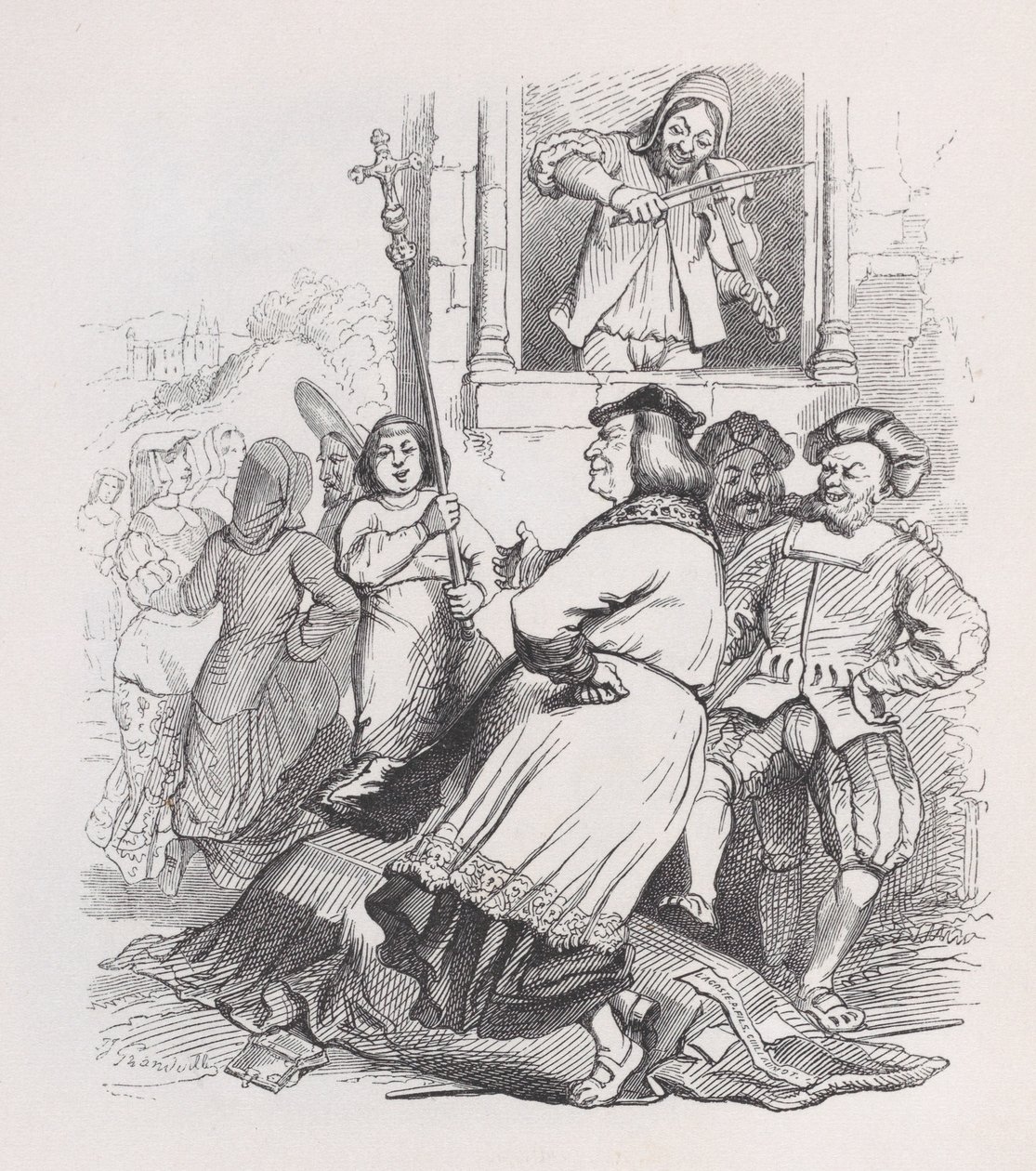 Le Violoneux de Meudon des Œuvres Complètes de Béranger - Jean Ignace Isidore Gérard