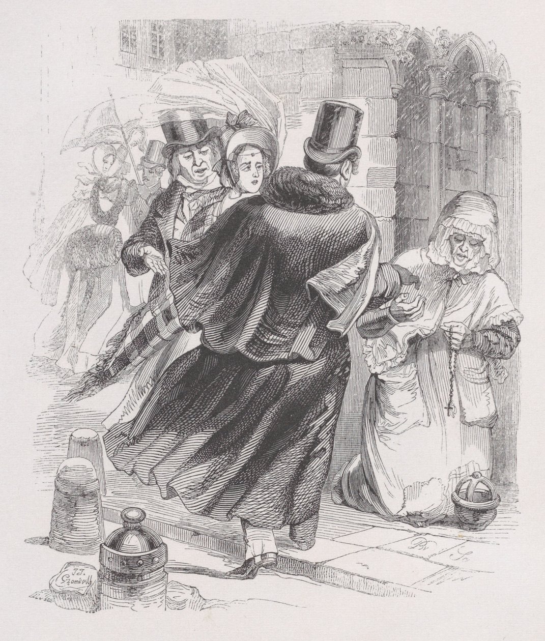 La Pauvre Femme des Œuvres complètes de Béranger, 1836 - Jean Ignace Isidore Gérard