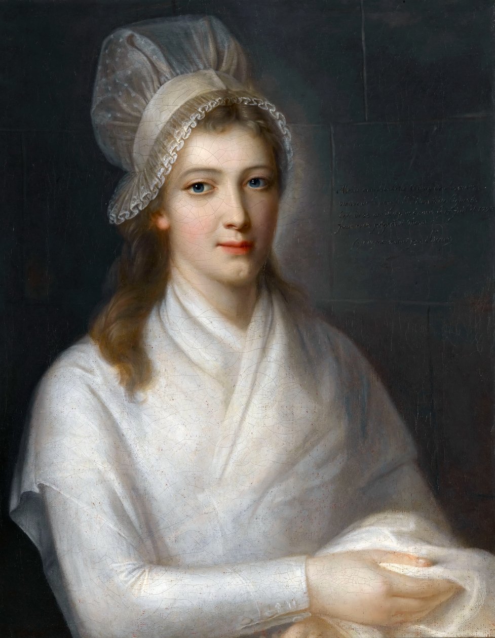 Portrait de Charlotte Corday 1768-1793 - Jean Jacques Hauer