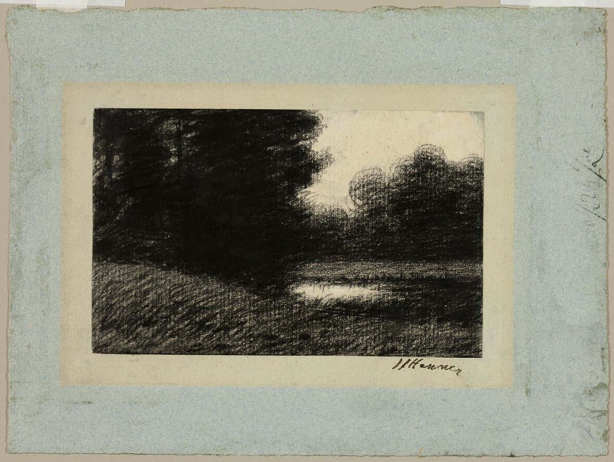 Paysage avec un étang - Jean Jacques Henner