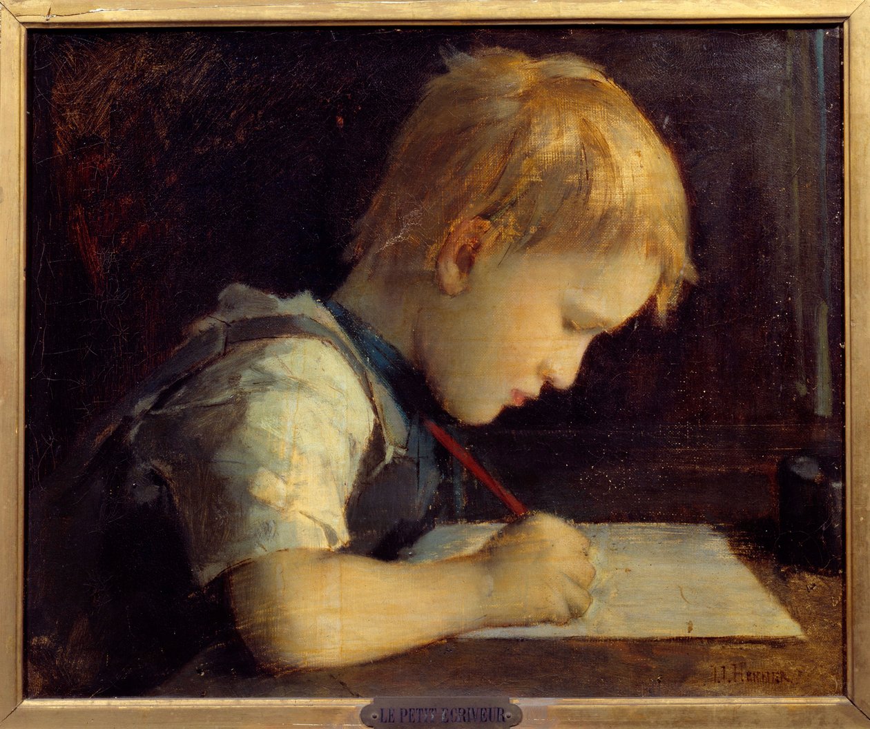 Le petit écrivain Paul Henner (1860-1867) neveu de l
