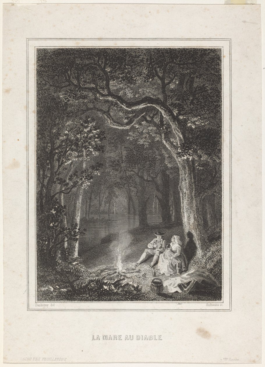 La Mare au diable - Jean Jacques Outhwaite, after Charles François Daubigny