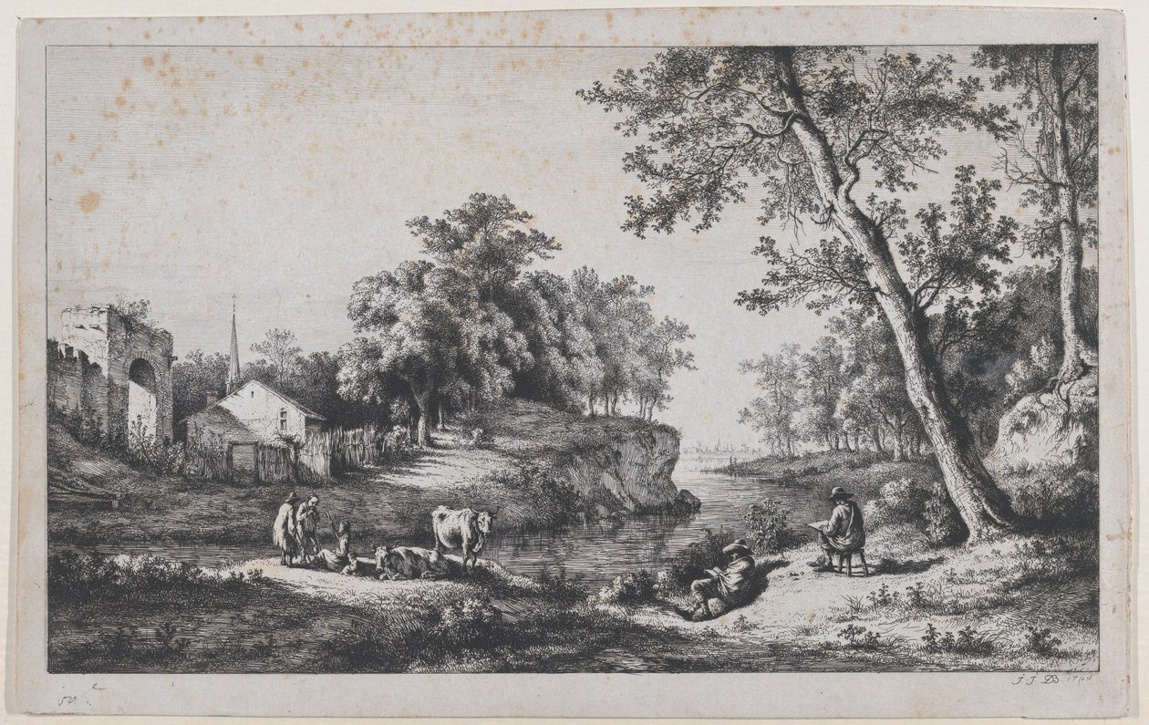 Paysage à Ambronay - Jean Jacques de Boissieu