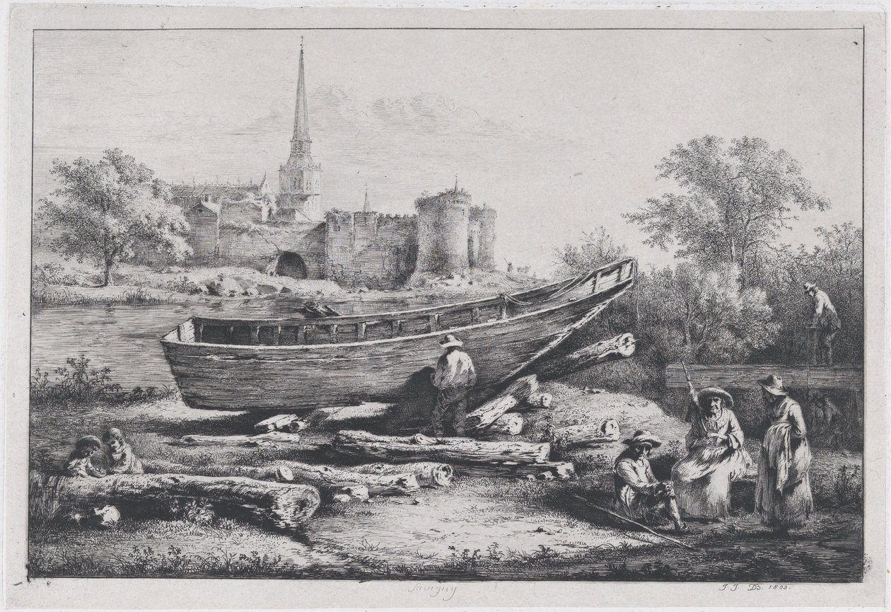 Le chantier, à Savigny, 1803 - Jean Jacques de Boissieu