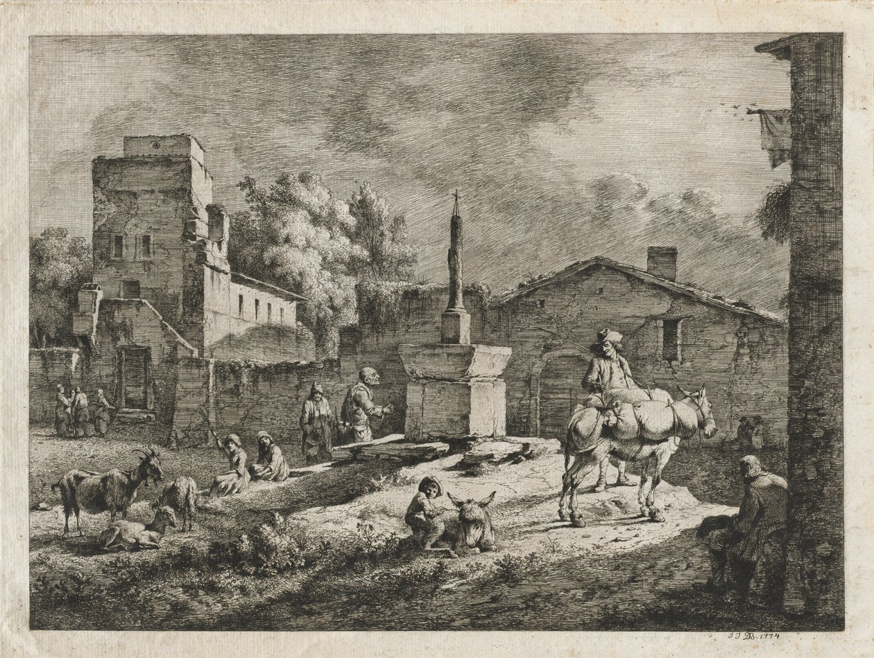 Vue de Saint-Andéol - Jean Jacques de Boissieu