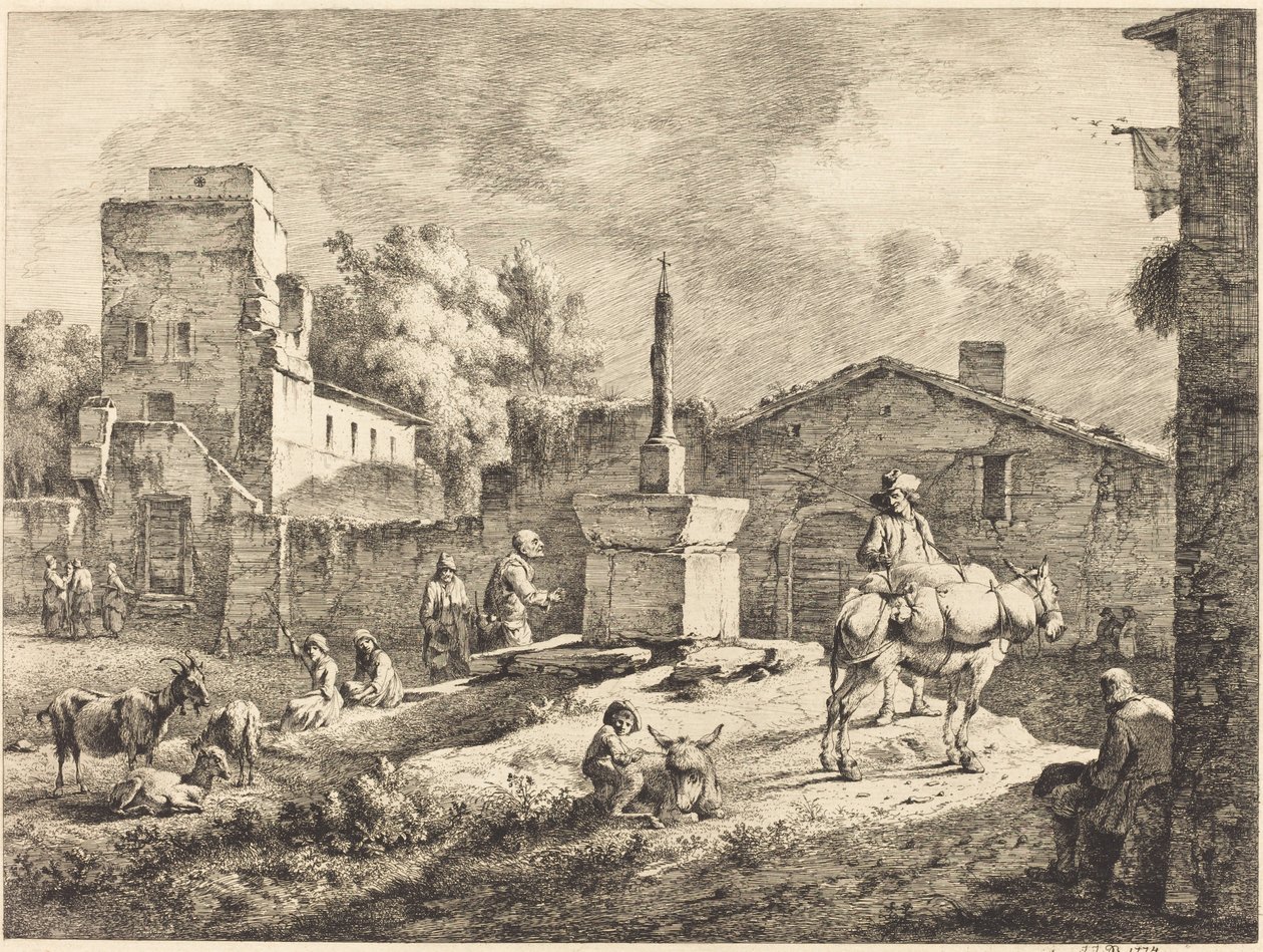 Vue de Saint-Andéol - Jean Jacques de Boissieu