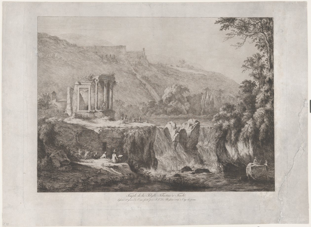 Vue du Temple de la Sibylle Tiburtine - Jean Jacques de Boissieu