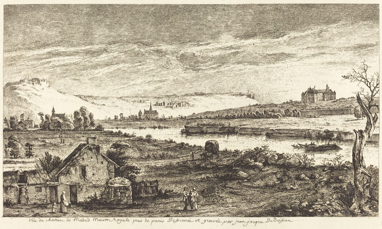 Vue du château de Madrid - Jean Jacques de Boissieu