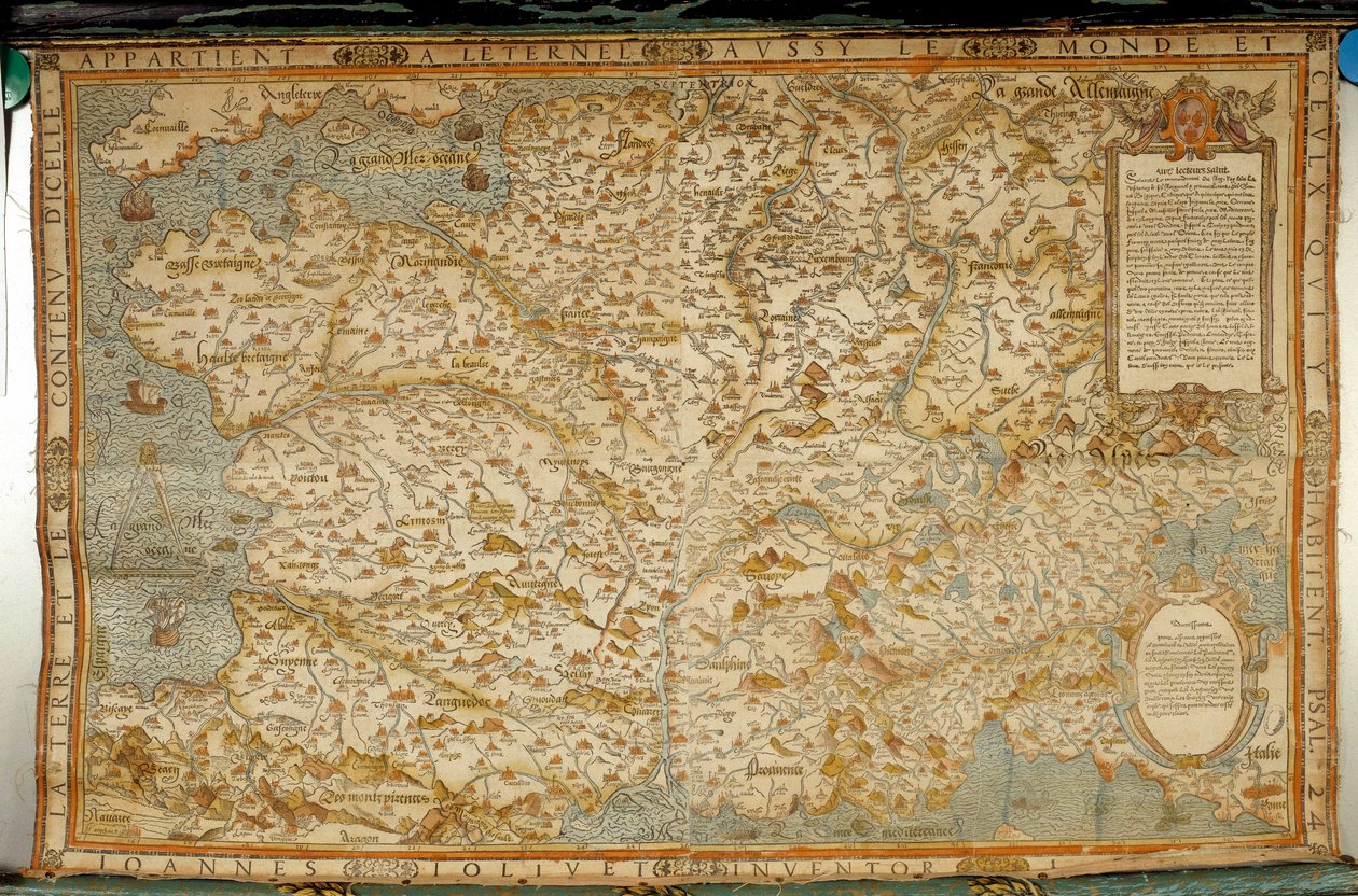 Carte géographique des Gaules montrant les frontières avec l