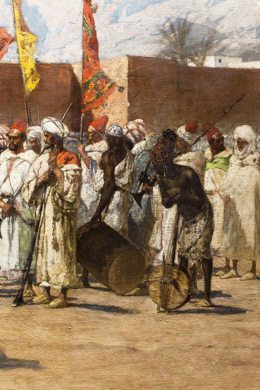 Les derniers rebelles, scène historique marocaine (détail) - Jean Joseph Benjamin Constant