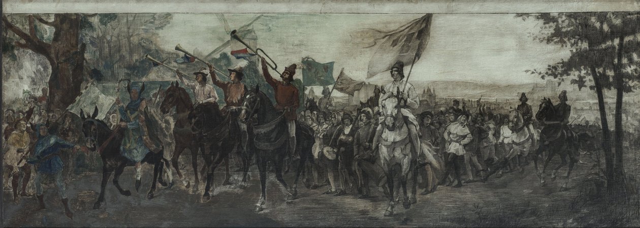 Esquisse pour la décoration de la galerie de la Cour d