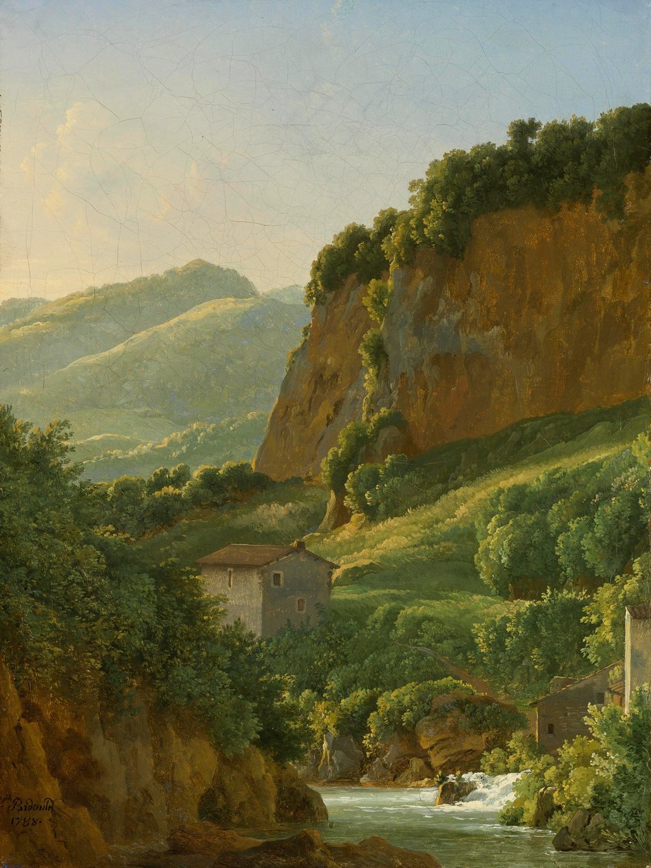 Vue du monastère de San Cosimato, au nord de Rome - Jean Joseph Xavier Bidauld