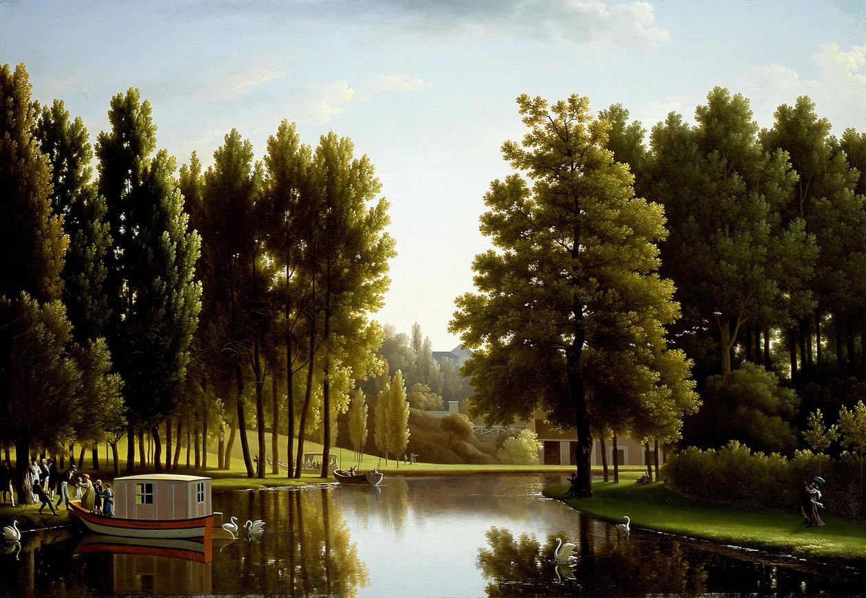 French: Le parc à Mortefontaine The Park at Mortefontaine - Jean Joseph Xavier Bidauld