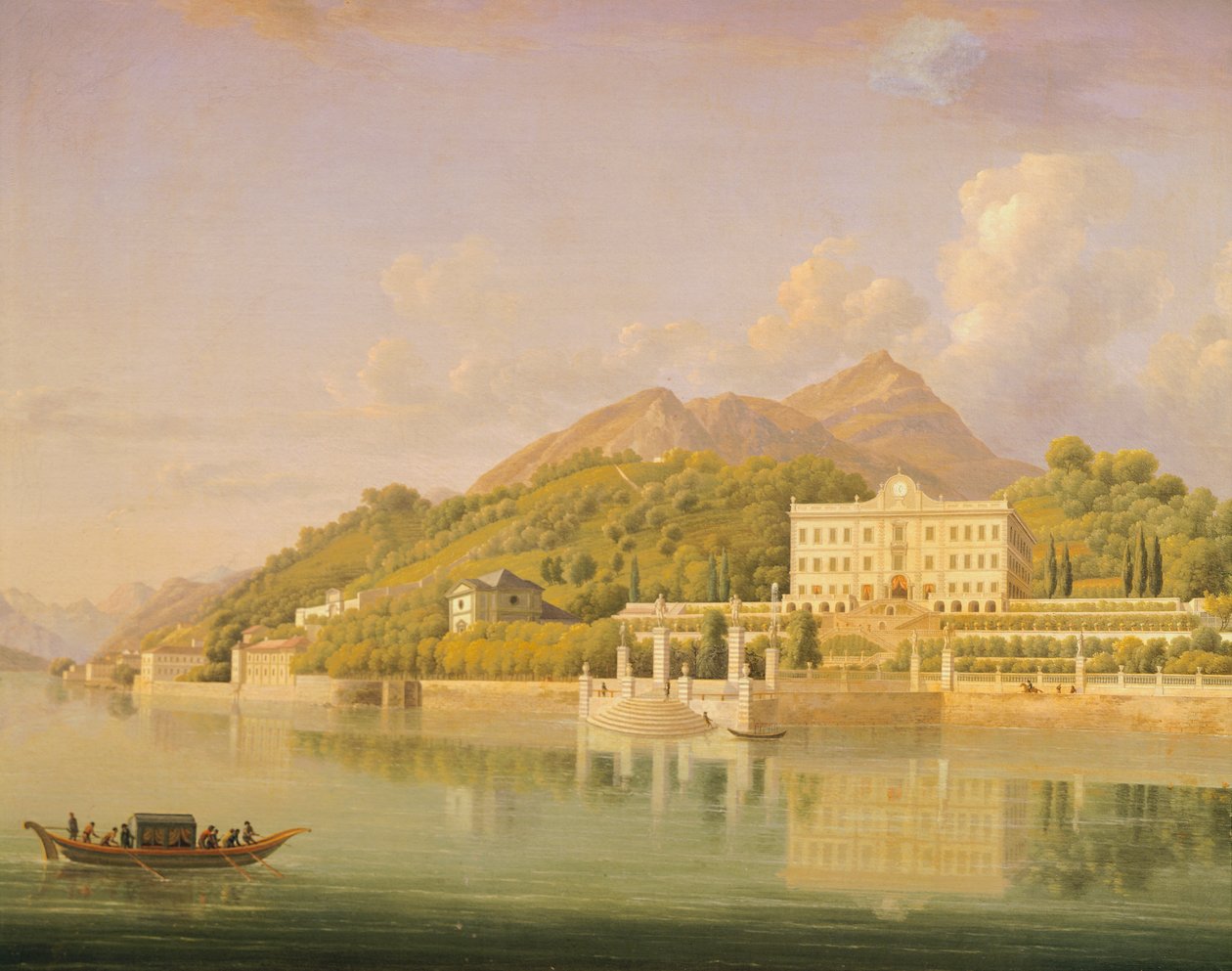 Villa Carlotta à Tremezzo sur le lac de Côme, par Jean-Joseph-Xavier Bidauld (1758-1846), Italie - Jean Joseph Xavier Bidauld