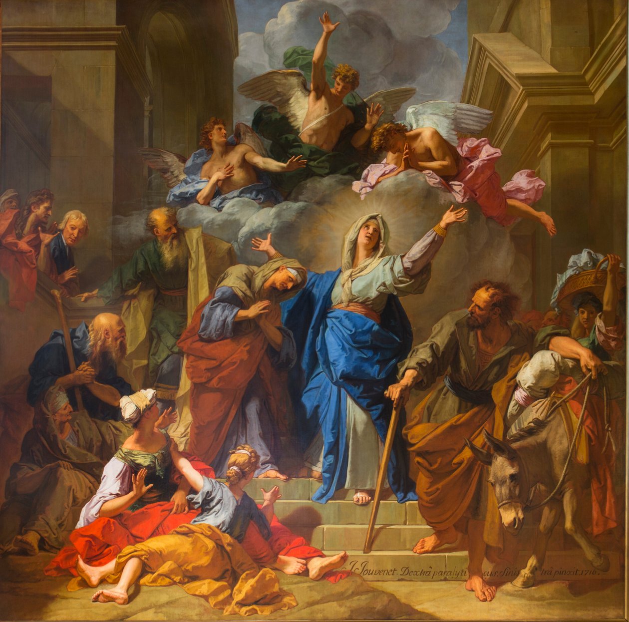French: La Visitation de la Vierge (Le Magnificat) Visitation de la Vierge by Jean Jouvenet - Jean Jouvenet