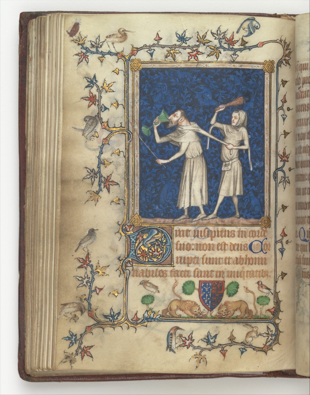 Le livre de prières de Bonne de Luxembourg, duchesse de Normandie f.83v, avant 1349 - Jean Le and workshop Noir