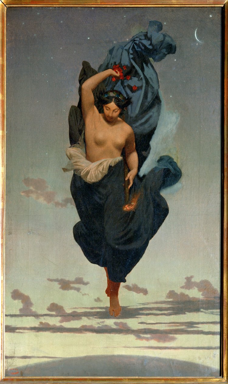 La Nuit (painting on canvas) - Jean Leon Gerome