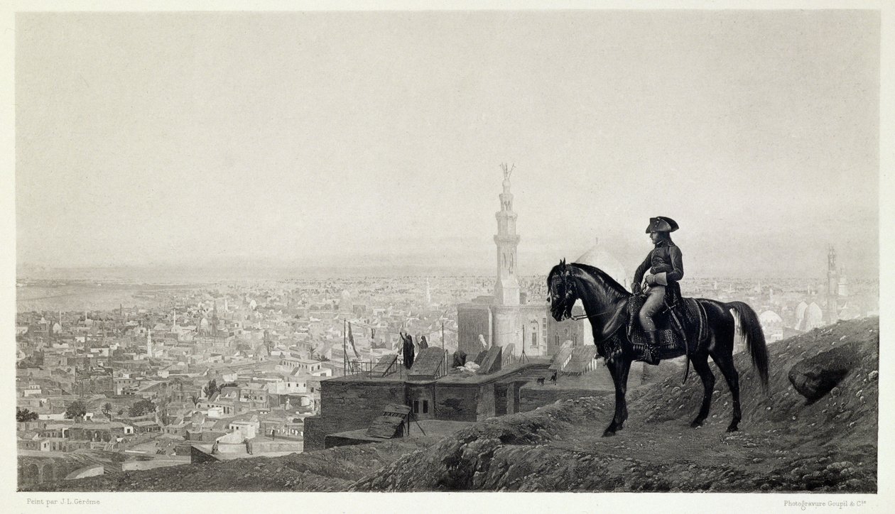 Général Bonaparte au Caire, de A Collection of Works of Jean-Leon Gerome in 100 Photogravures, 1881 - Jean Leon after Gerome