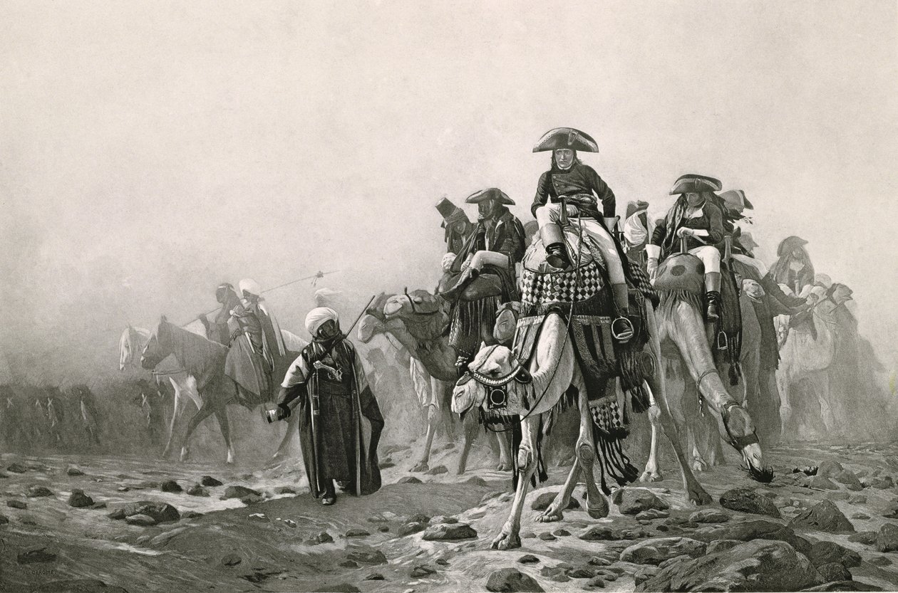 Général Bonaparte en Égypte, de A Collection of Works of Jean-Leon Gerome in 100 Photogravures, 1881 - Jean Leon after Gerome