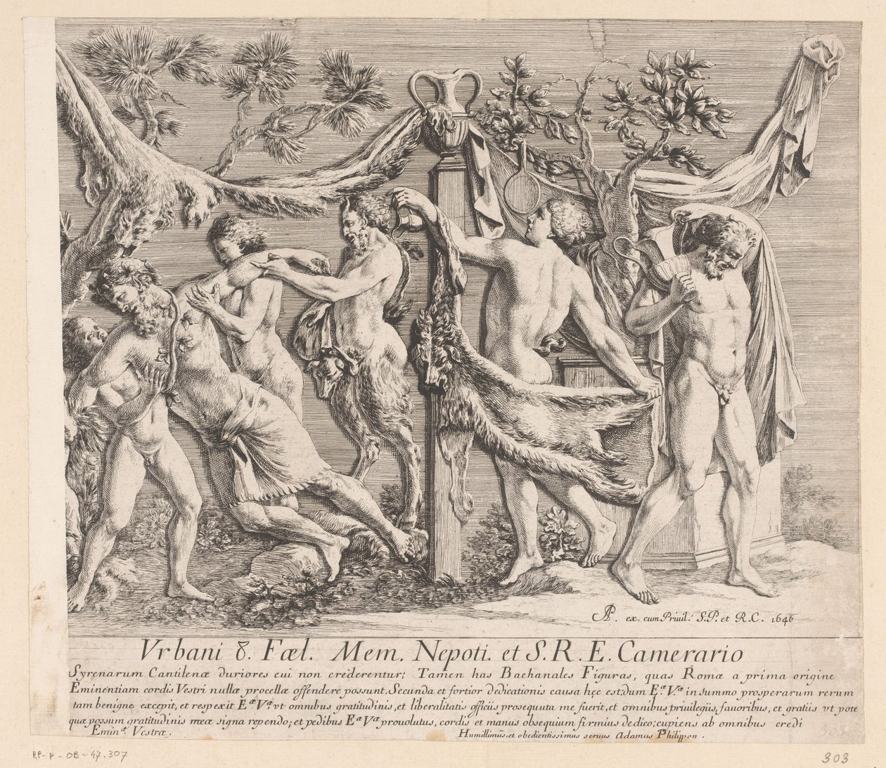 Relief de bacchantes festives - Jean Lepautre