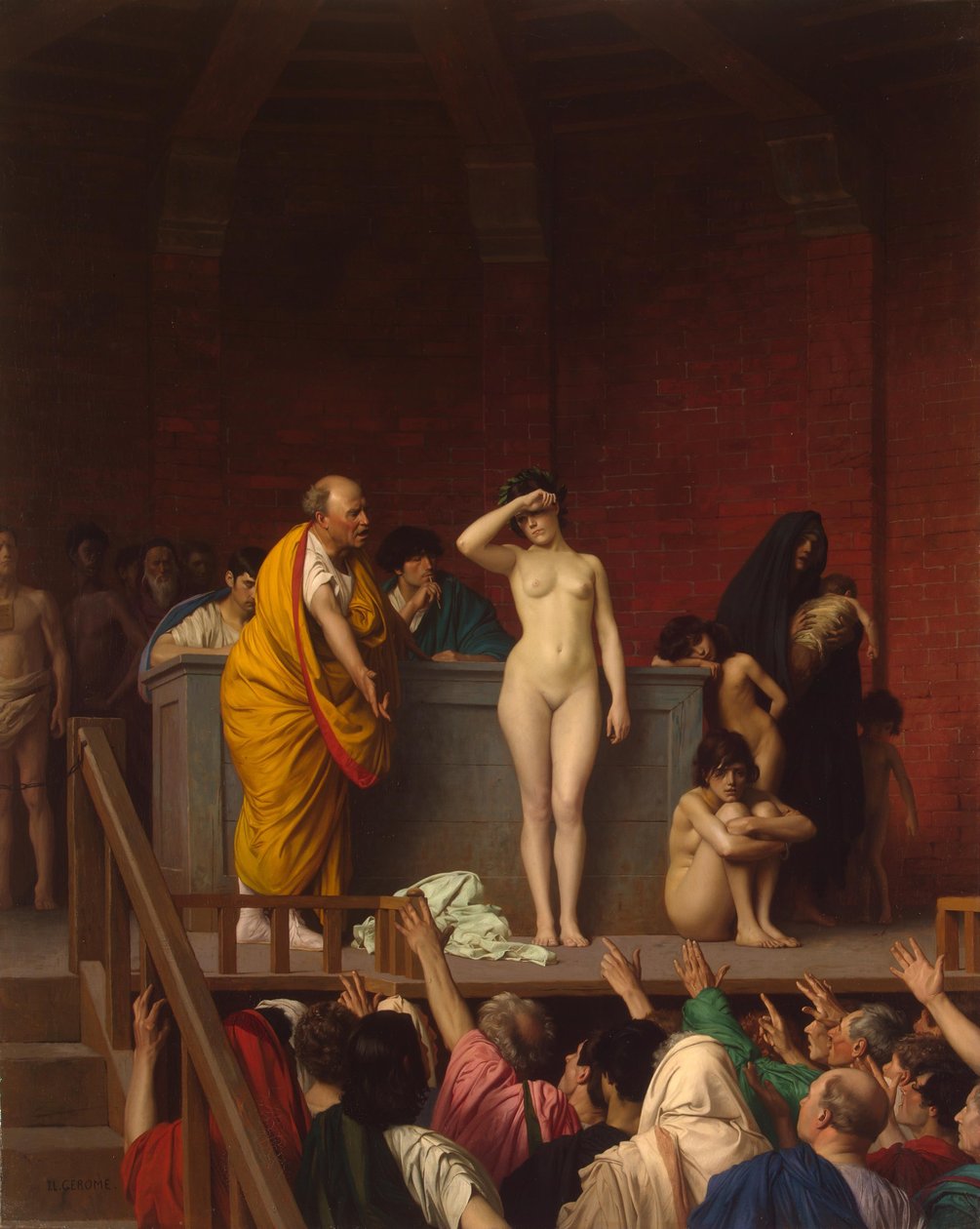 Marché aux esclaves dans la Rome antique - Jean Leon Gerome