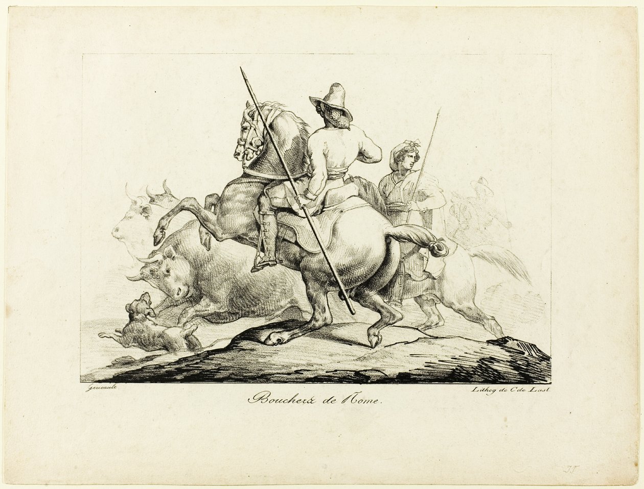 Les bouchers de Rome - Jean Louis André Théodore Géricault