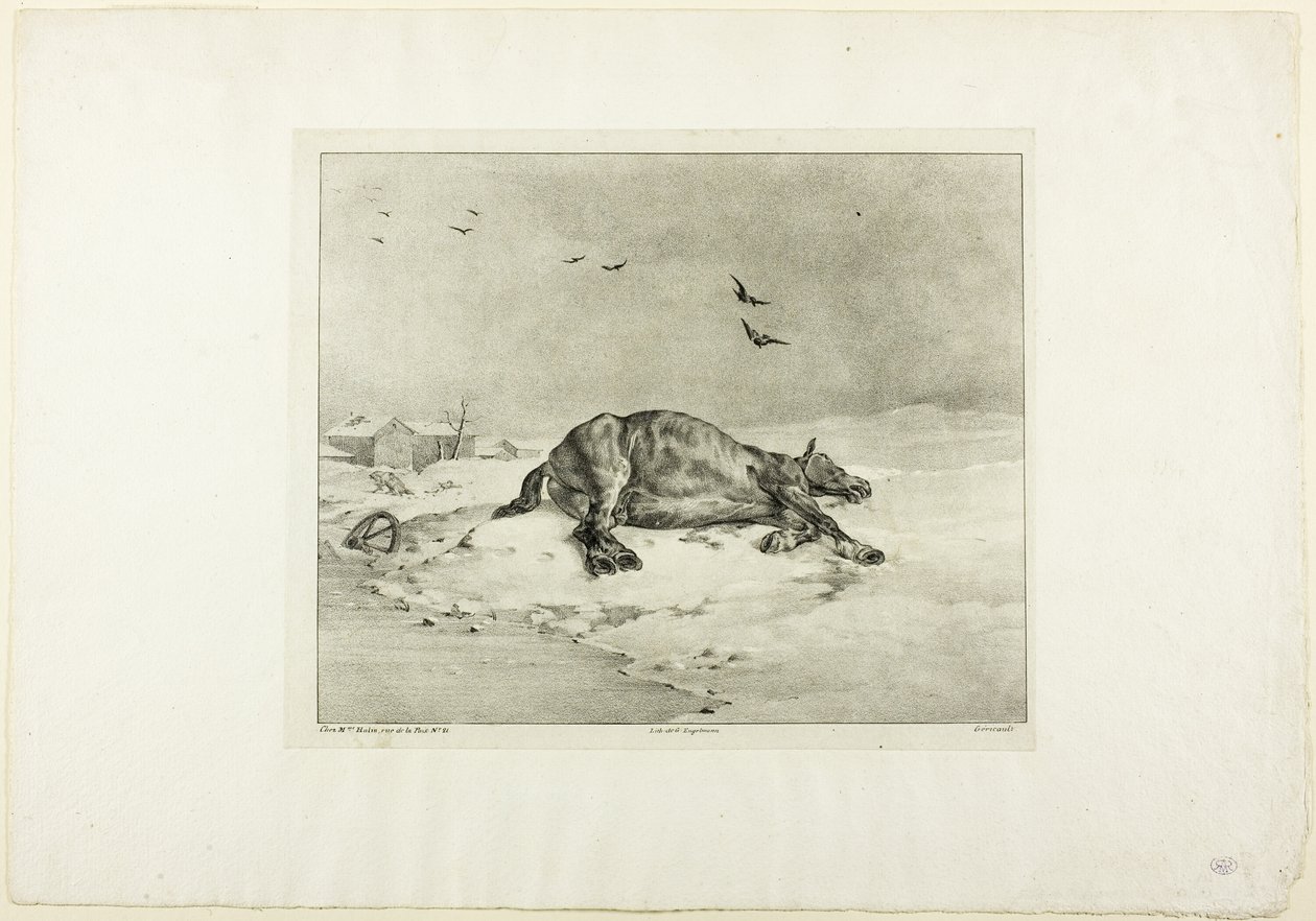 Cheval mort - Jean Louis André Théodore Géricault