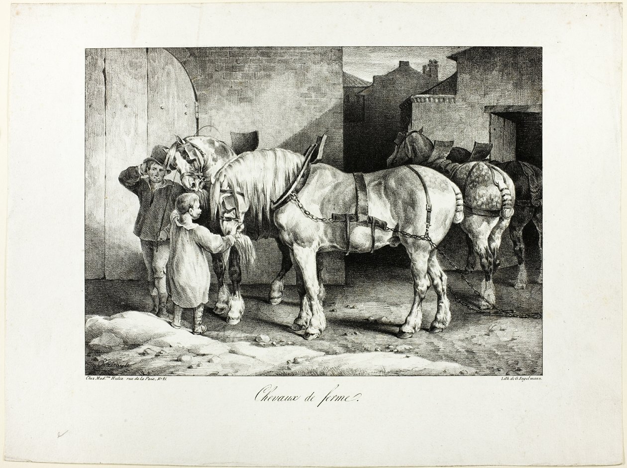Chevaux de ferme - Jean Louis André Théodore Géricault