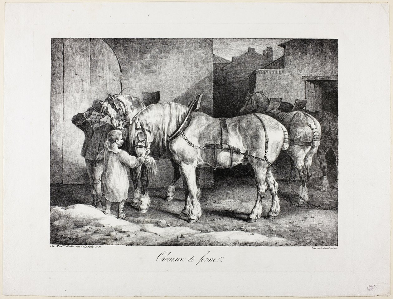 Chevaux de ferme - Jean Louis André Théodore Géricault