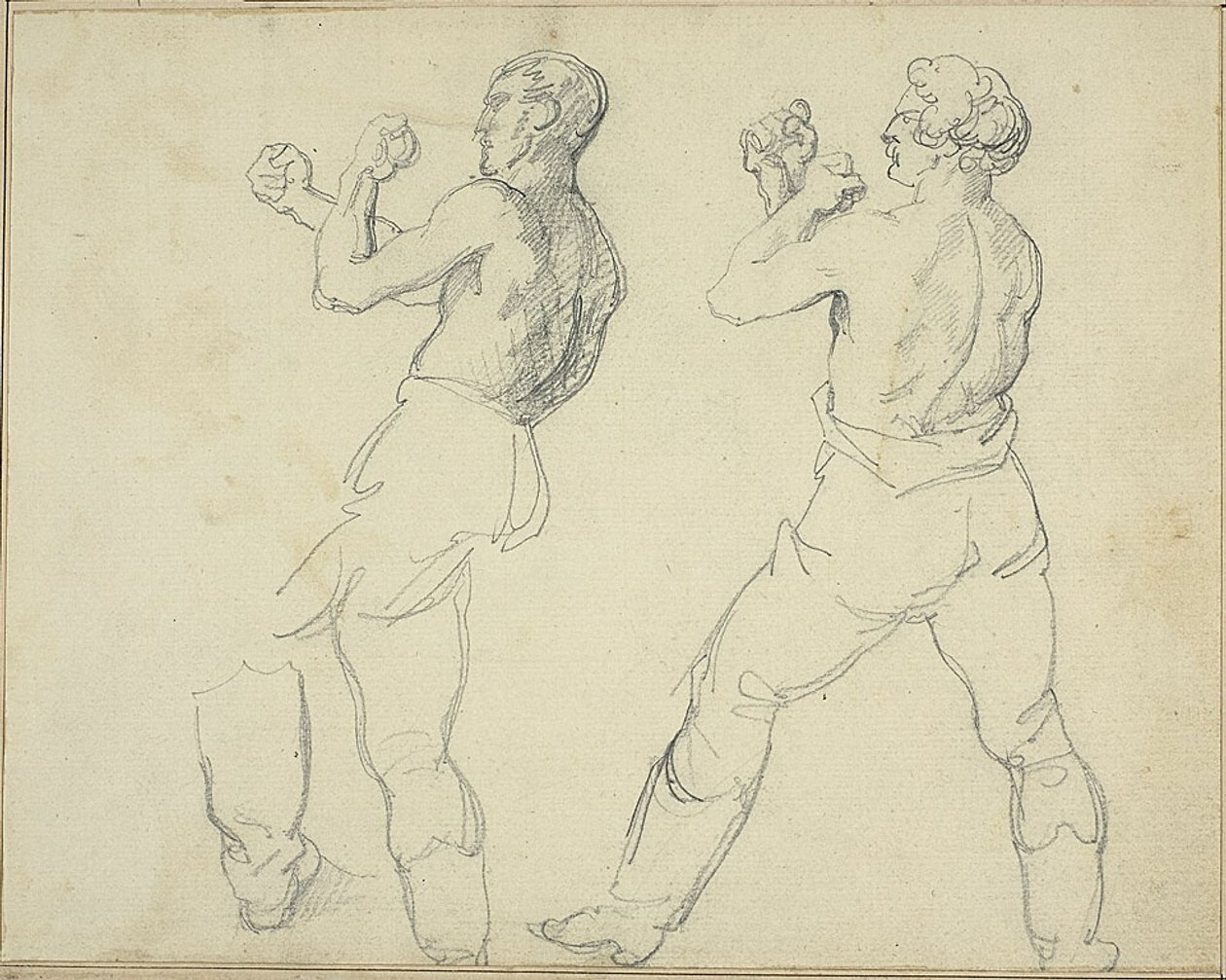Deux boxeurs face à la gauche - Jean Louis André Théodore Géricault