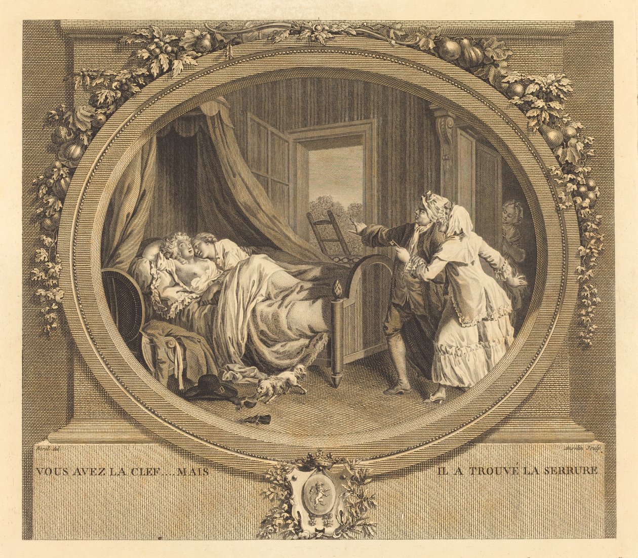 Vous avez la clef, mais il a trouvé la serrure - Jean Louis Anselin after Antoine Borel