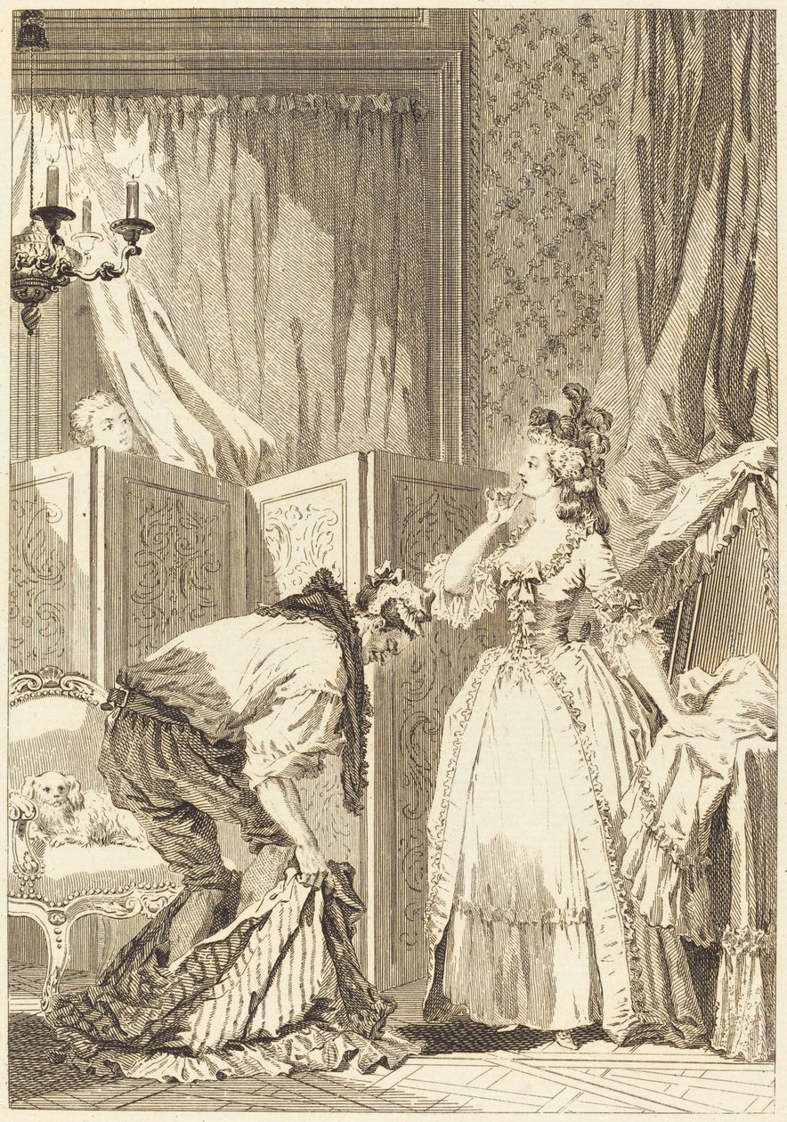 Le cocu battu et content - Jean Louis Delignon and Antoine Jean Duclos after Jean Honoré Fragonard
