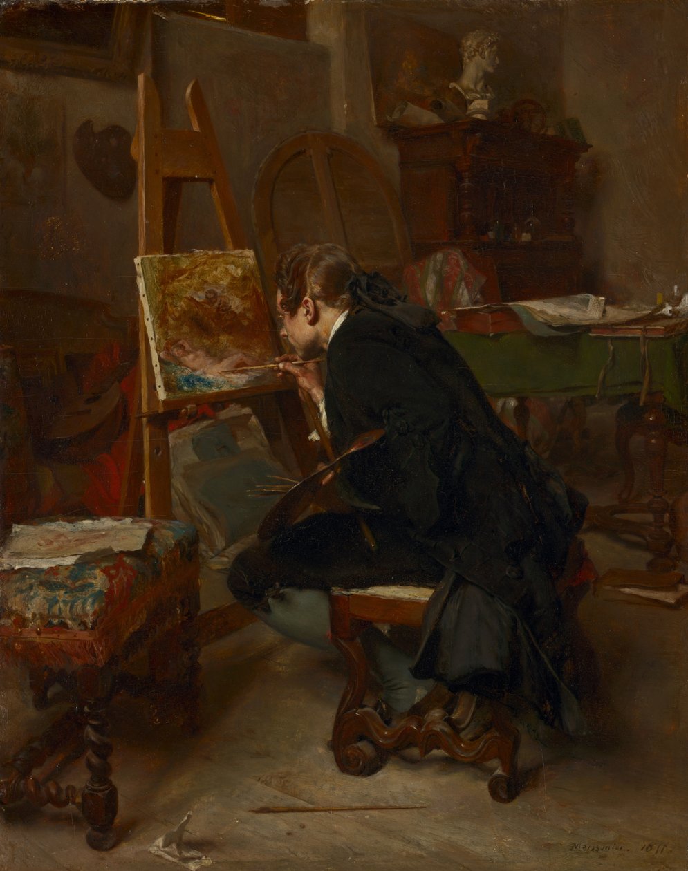 Un peintre, 1855 - Jean-Louis Ernest Meissonier