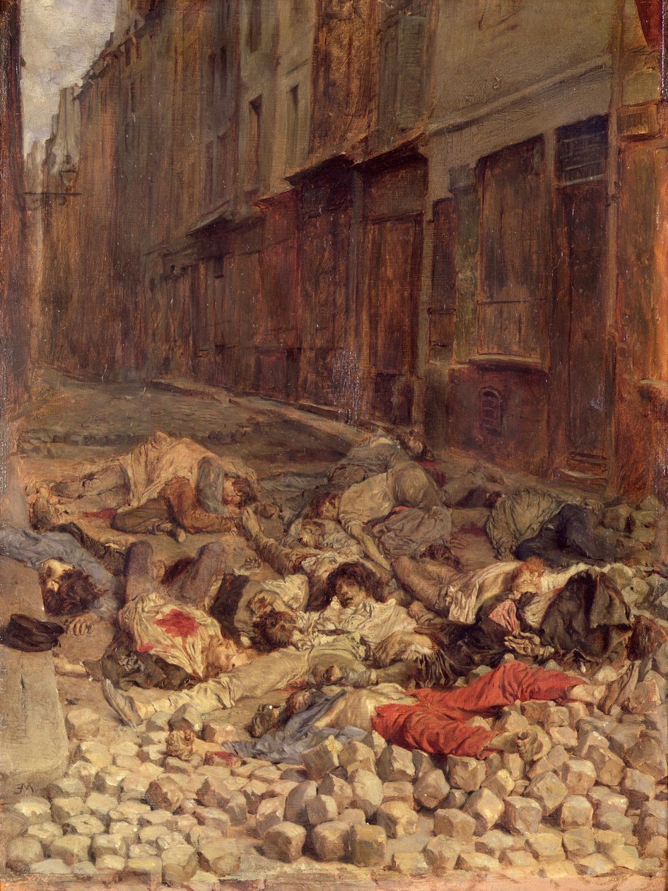 Barricade dans la rue de la Mortellerie, juin 1848 (Mémoire de la guerre civile) 1849 - Jean Louis Ernest Meissonier