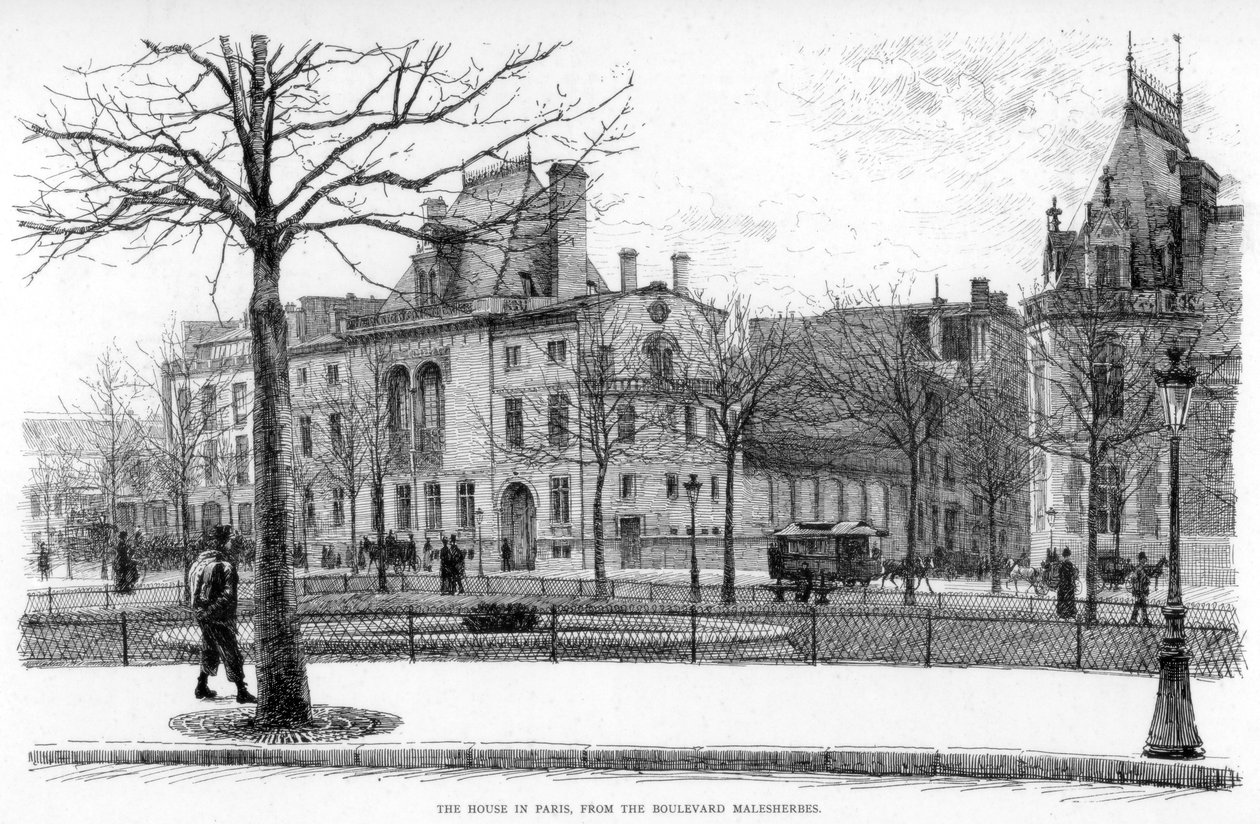 La maison à Paris, depuis le boulevard Malesherbes, vers 1880-1882 - Jean Louis Ernest Meissonier