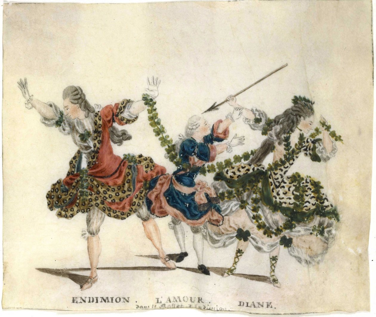 Costume pour le ballet Endymion par Gaetano Vestris, 1773-1778 - Jean Louis Fesch