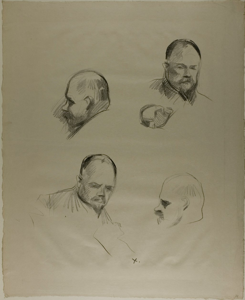 Ambroise Vollard, quatre esquisses - Jean Louis Forain