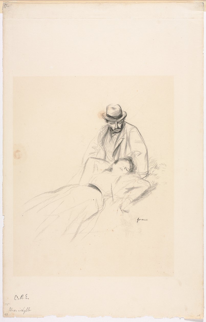 Un Idylle, dernier quart des années 1800 ou premier tiers des années 1900 - Jean Louis Forain