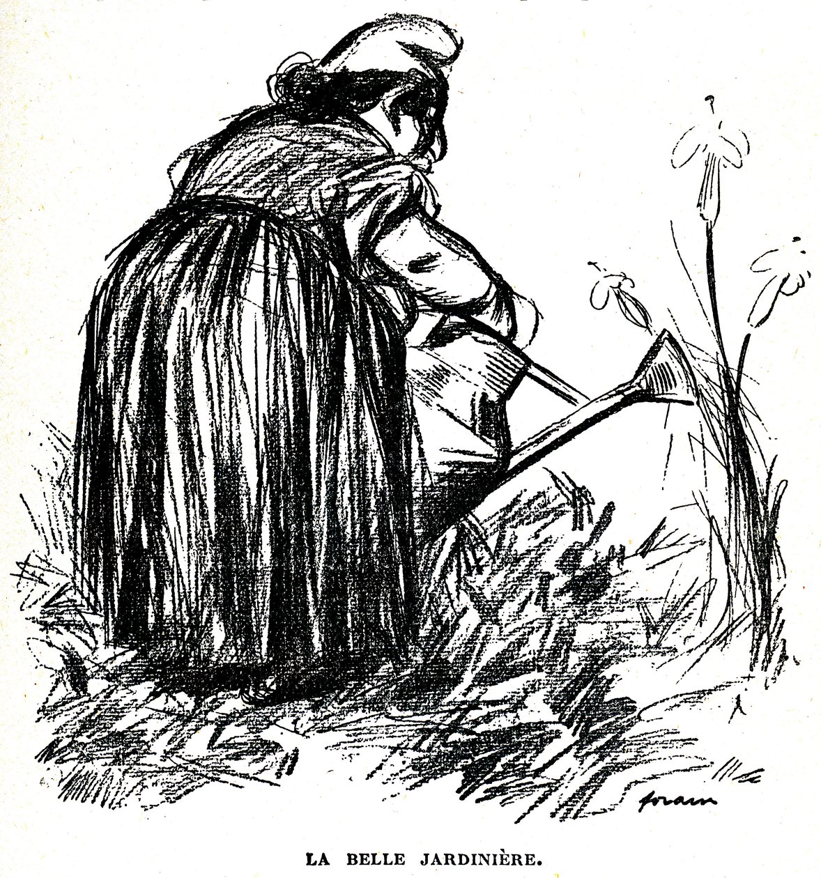 Dessin antisémite publié avant 1900 dans le journal « Psst...! » - Jean Louis Forain