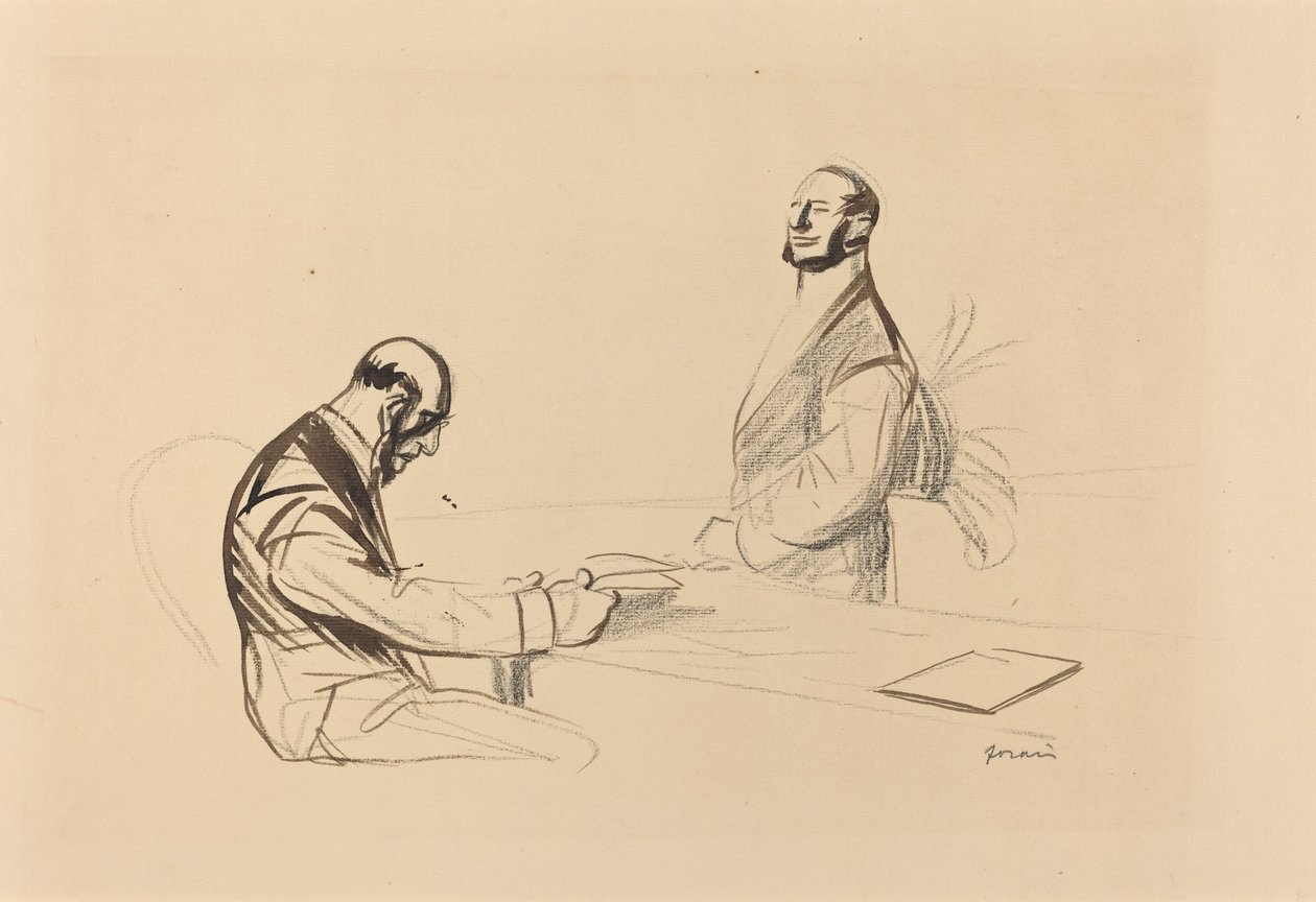 À la conférence, vers 1919 - Jean Louis Forain