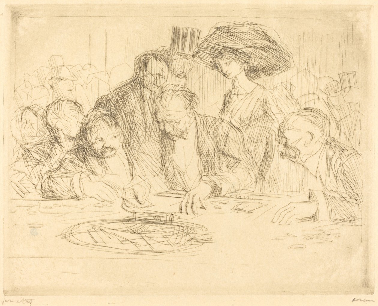 À la table de jeu (deuxième planche) - Jean-Louis Forain
